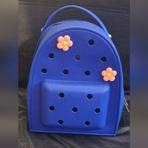 Blue Phillies And Giant Limited Edition Backpack with Flower Accents